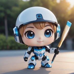 (masterpiece:1.2, highest quality), (realistic, photo_realistic:1.9)
1chibi_robot, Cute chibi robot, happy face, Designer look holding a paintbrush in one hand, white with blue, (detailed background), (gradients), colorful, detailed landscape, visual key, shiny skin. Modern place, Action camera. Portrait film. Standard lens. Golden hour lighting.
sharp focus, 8k, UHD, high quality, frowning, intricate detailed, highly detailed, hyper-realistic,interior,koola Chibi,chibi emote style,Monster