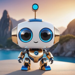 (masterpiece:1.2, highest quality), (realistic, photo_realistic:1.9)
1chibi_robot, Cute chibi robot, happy face, Designer look holding a paintbrush in one hand, white with blue, (detailed background), (gradients), colorful, detailed landscape, visual key, shiny skin. Modern place, Action camera. Portrait film. Standard lens. Golden hour lighting.
sharp focus, 8k, UHD, high quality, frowning, intricate detailed, highly detailed, hyper-realistic,interior,robot white with blue,chibi emote style,Monster