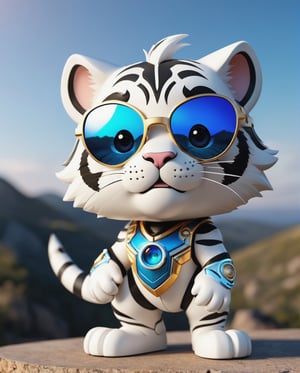 (masterpiece:1.2, highest quality), (realistic, photo_realistic:1.9)
1chibi_tiger, white tiger, black sunglasses, grin face, standing front, (Designer look holding a pencil in one hand), white with blue, (detailed background), (gradients), colorful, detailed landscape, visual key, shiny skin. Modern place, Action camera. Portrait film. Standard lens. Golden hour lighting.
sharp focus, 8k, UHD, high quality, frowning, intricate detailed, highly detailed, hyper-realistic,interior,robot white with blue,chibi emote style,Monster,