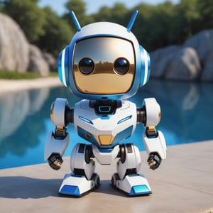 (masterpiece:1.2, highest quality), (realistic, photo_realistic:1.9)
1chibi_robot, Cute chibi robot, happy face, Designer look holding a paintbrush in one hand, white with blue, (detailed background), (gradients), colorful, detailed landscape, visual key, shiny skin. Modern place, Action camera. Portrait film. Standard lens. Golden hour lighting.
sharp focus, 8k, UHD, high quality, frowning, intricate detailed, highly detailed, hyper-realistic,interior,robot white with blue Chibi,chibi emote style,Monster
