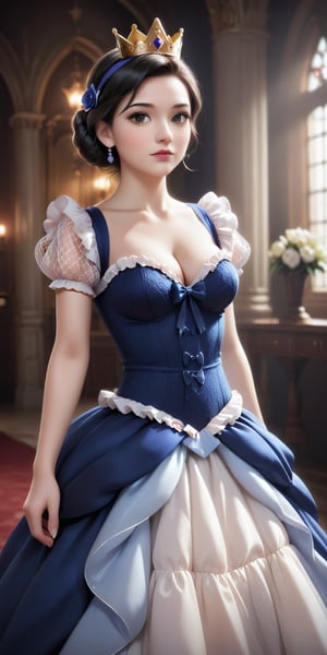  (Masterpiece, Best Quality,  dress Photorealistic, flat boobs High Resolution, 8K Rawflowers
Net Night  suit clothes, frills, ,crown cleavage, bow,