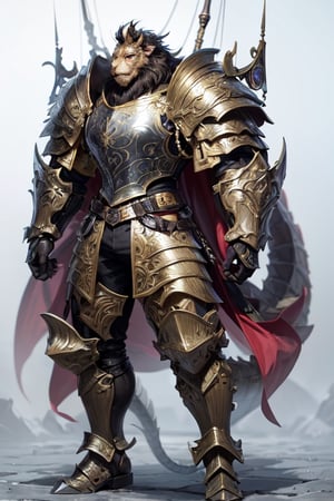 highly detailed,{best quality}, {{masterpiece}}, {highres}, original, extremely detailed 8K wallpaper,masterpiece, best quality, illustration, beautifully detailed eyes,  cinematic lighting,
masterpiece,best quality,(detailed eyes and skin)



a boy
Strong build
fantasy style
Dragon shaped helmet
Lion Breastplate
scale armor
heavy armor