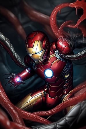 Iron man swallowed by venom