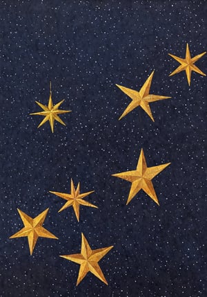Few big stars illustration on etheral dark blue background.
Modern art.
Nature,Nature,realistic