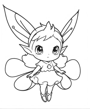 2D black and white vectoral sketch linework design.
Simple design. Cartoon. Large design. Pure white background.
Vector art. No colors. White background.
Cute fairy.
Empty white background.
Pokemon cartoon character vectoral sketch.
Very simple drawing.
Black lines on white.                 "
There is no black part. No shades. It's for coloring. No black spots, only the lines.
Very simple vector sketch.
Low detail. Zero shading.
Only black and white.
leonardo,realistic,real_booster,photorealistic,healing,tattoochibi,ipsketch\\(style\\),lines,TCC_SIMPLE_DRAWING,ral-chrcrts