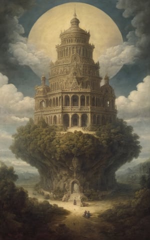 Palace of Heaven in the sky.
Not a single human.
Nature,Nature,leonardo,oil painting,renaissance,realistic,classic painting,BugCraft