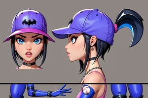 a cute girl in sexy clothes and holding a spiked ball and chain 1girl, solo, gloves, blue eyes, baseball bat, hat, fingerless gloves, full body, jewelry, black gloves, over shoulder, weapon, black hair, hand on hip

3d model of a female character in a violent gory pose, 1girl, solo, gloves, blue eyes, baseball bat, hat, fingerless gloves, full body, jewelry, black gloves, over shoulder, weapon, black hair, hand on hip

a female ninja dressed in purple and holding a metal ball bat in her hands 1girl, solo, gloves, blue eyes, baseball bat, hat, fingerless gloves, full body, jewelry, black gloves, over shoulder, weapon, black hair, hand on hip

a very pretty girl in pink outfit holding a giant bat and posing 1girl, solo, gloves, blue eyes, baseball bat, hat, fingerless gloves, full body, jewelry, black gloves, over shoulder, weapon, black hair, hand on hip, multiple_views,front_view, side_view, mouth_closed, portrait,close_up