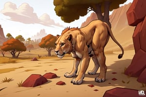 ((Hand Painted, Stylized, Game character, Concept Art,character sheet of a lioness, Stylized Textures, Hand Painted Textures, Cartoon, World of Warcraft style)), Stylized asset,  more detail XL, greg rutkowski, (world of warcraft style asset, artstation style, stylized station, 3d extrude style, flipped normals style), stylized prop,  3d, cartoon proportions,comic book, work of art,  breathtaking lioness , Let the concept merge fantasy and nature in a mix of UHD, sideview


