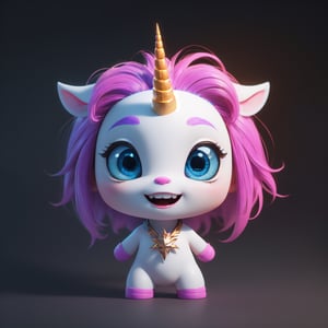 (((1 chibi Unicorn))), Mascot TenTen, ((an adorable look, funny and cheerful face, stupid face, animation disign.

(((colorful))), smooth, chuppy:2, looking viewer, facing camera.

Solid studio background. standing:1.8, 

(Ultrasharp, 8k, detailed, ink art, stunning, vray tracing, style raw, unreal engine). <Zenost>.
,High detailed ,Color magic,Saturated colors