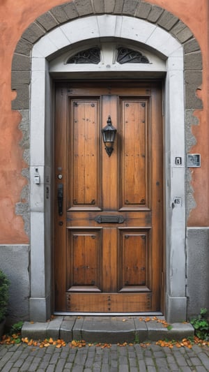 ((masterpiece: 1.2),(best quality, ultra detailed, photorealistic: 1.37) high quality, high definition, super detailed, unreal engine, Ultra realistic illustration, cinematic lighting, hyper-realistic photography captured with the best camera, HDR, silk, volume, Zdzislaw Beksinski style, Simple square wooden door