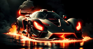 Full of action scenes, Neon (red Ferrari 499P |)le lemans hypercar,vehicle,car WEC,endurance race car,race car,race car with livery Cars race on the village circuit during the day,A mouthful of blood and speed。",dark studio, rim lighting, race stripes neon lighting, Dynamic camera angles, cinema experience, fast paced sport, drama composition, bright colors, High-resolution visuals, dramatic storytelling, wide format cinema lens, immersive atmosphere
,MagmaTech
