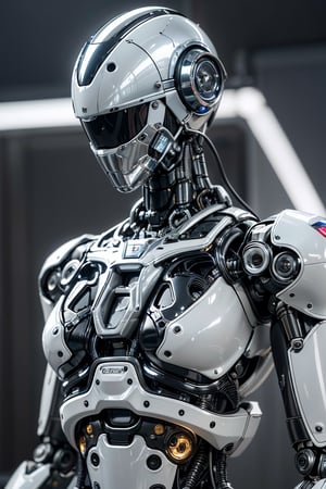 ((high resolution)), ((8K)), ((incredibly absurdres)), break. (super detailed metallic skin), (an extremely delicate and beautiful:1.3) ,break, ((1robot:1.5)), ((slender body)), (medium breasts), (beautiful hand), ((metalic body:1.3)) , ((cyber helmet with full-face mask:1.4)) ,break. ((no hair:1.3)) , (blue glowing lines on one's body:1.2), break. ((intricate internal structure)), ((brighten parts:1.5)), break. ((robotic face:1.2)), (robotic arms), (robotic legs), (robotic hands), ((robotic joint:1.2)), (Cinematic angle), (ultra fine quality), (masterpiece), (best quality), (incredibly absurdres), (fhighly detailed), highres, high detail eyes, high detail background, sharp focus, (photon mapping, radiosity, physically-based rendering, automatic white balance), masterpiece, best quality, ((Mecha body)), furure_urban, incredibly absurdres,science fiction
