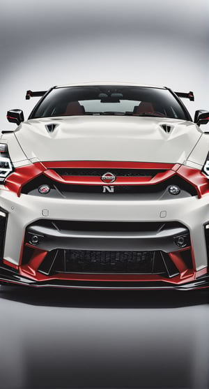 2023 Nissan GTR NISMO white with red trim