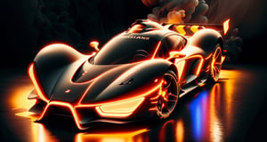 The cool sports car is a symbol of speed and power,It has a streamlined body design,Striking look and dynamic lines, 3D octane render conceptart, Houdini VFX, art nouveau ferarri car, rolands zilvinskis 3d render art, Neon le lemans hypercar,vehicle,car WEC,endurance race car,race car,race car with livery Cars race on the village circuit during the day,A mouthful of blood and speed。",dark studio, rim lighting, race stripes neon lighting, Dynamic camera angles, cinema experience, fast paced sport, drama composition, bright colors, High-resolution visuals, dramatic storytelling, wide format cinema lens, immersive atmosphere
,MagmaTech