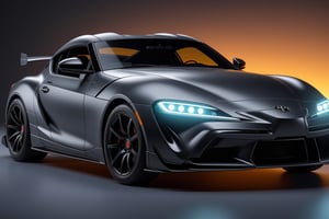 (masterpiece, best quality, ultra-detailed, 8K),toyota supra 2023 model,glossy,aesthetic,intricate, realistic,cinematic lighting,,<lora:659095807385103906:1.0>