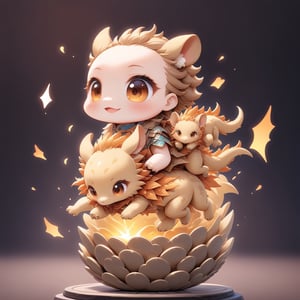 (fusion of baby kangaroo and baby dragon), cute dragon, little dragon, baby dragon, ancient chinese town, chibi emote, wearing a dragon scale mail, blue spark aura background, ,,,,,,,,,,,, 1dragon,<lora:659095807385103906:1.0>