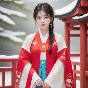 1girl,,,,,Asian girl, wearing a hanfu, high res, best quality, masterpiece, ,Hanbok,winterhanfu,<lora:659095807385103906:1.0>
