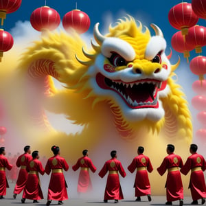 1dragon, chinese festival, dragon dance, ,,<lora:659095807385103906:1.0>