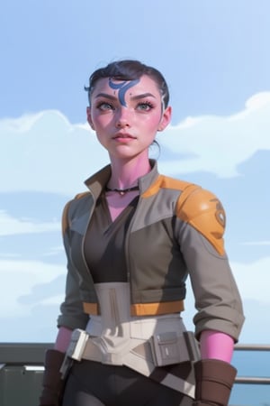 "Explore the vibrant world of Star Wars Resistance through the eyes of Synara San, a fierce and cunning character with a mysterious past."