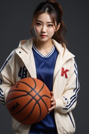 Playing basketball on athletic coat,japanese lady ,enter the whole body,RAW photo,best quality,realistic, photo-realistic, best quality ,masterpiece,an extremely delicate and beautiful, extremely detailed,2k wallpaper, Amazing, finely detail, 8k wallpaper,huge filesize , ultra-detailed, highres, extremely detailed,realistic, 8K, Ultra-High Definition, highest quality, ultra high resolution, (realistic:1.4), High quality texture