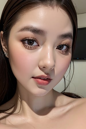 sultry korean woman looking at viewer, vonnyfelicia