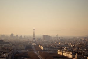 paris landscape, eiffel tower,  oldCoolNiko