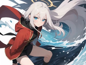 chinese dragon, a beautiful detailed girl in Washitsu, high school DxD, delicate glow, looking_at_viewer, zoom in on eyes, walking motion, shiny_skin, muscular, mature, long hair, bob cut, hair pulled back, hair intakes, white hair, gradient hair, long hair flowing with the wind, Delicate facerain, nervous, thick_eyebrows, beautiful eyes, armsbehind back, normal hands, flat chestbest quality, red jewelry, beautiful hair decoration, sunglasses, grand feathers, white_gloves, floating object, closed firebrick robe, black_shirt, black_pants, socks, dissolving dress, hood_down, bare_legs, cow_print, blue Clothes, gold halo around girl, randomly distributed clouds, wave, manga cover, very precise detailed, extremely CG, lowres, (masuter piece:1.3), (absurderes:1.3), (best_quality:1.3), shiny_skin, acrobatic pose, POV anime style, Stylish Pose, motion line, ukiyo-e, minimalism, Dutch Angle, Motion Blur, anatomically correct