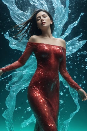 1girl, the frozen human body, full body, nature, naked, nudity, hard nippels, Realistic Photography of beautiful girl. Child of the earth. The queen of space. Multi Wings, (Hovering:1.3), (levitate:1.3). Energy glowing behind the girl, front side, subsurface scattering, liquid naked body, transparent arms, glow, bloom, Bioluminescent green and red liquid,3d style,cyborg style,Leonardo Style, ((depth of field:1.5)), Movie Still, Film Still, Cinematic,Monica Bellucci, b3rli, Coral, looking at viewer, underwater, air bubble, Floating,huayu,dancing,6000,LostRuins,scenery