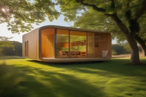 small house approximately 3,8 meters wide by 8m long, using harmonic geometry of fibonacci proportions and all functional structural elements visible, in the quantum field, styled by renzo piano and richard rodgers, masterpiece, best quality, ultra realistic, 32k, RAW photo, high detailed ,photo r3al