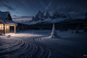 (8k, RAW photo, best quality, masterpiece:1.2), (realistic, photo-realistic:1.37), snowy, nighttime, iglo, light