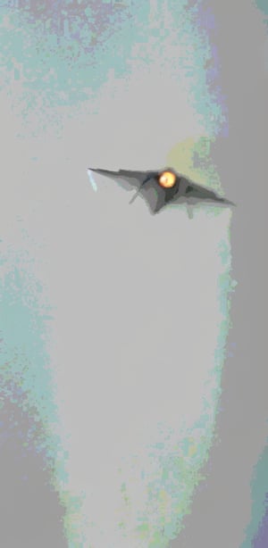 Masterpiece, high resolution animation, super high resolution rendering, fighter plane flying against a cloudy sky background, pulling white wake clouds