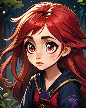 girl, red hair, cartoon style, Big eyes, samdoesart,
arcane,samdoesart,Land Of Boo