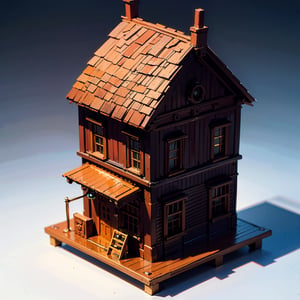 best quality,(masterpiece:1.1),small house ,isometric view,high resolution,detailed details,simple background,
