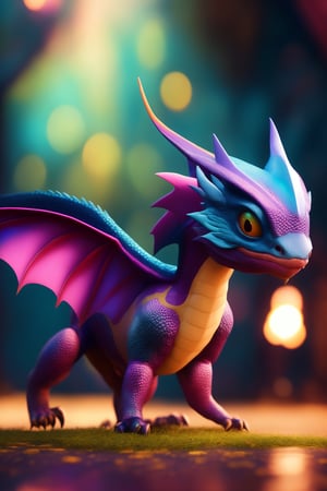 baby dragon, cinematic background, vibrant colors, UHD, 16k, 3D rendering, detailed scales, adorable face and expression, sparkling eyes, fluffy wings, playful pose, magical atmosphere, realistic textures, professional artwork, fantasy art style, mystical lighting, captivating composition, epic fantasy scene