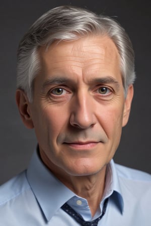 (best quality,4k,8k,highres,masterpiece:1.2),ultra-detailed,(realistic,photorealistic,photo-realistic:1.37),man, grey haired, portrait, detailed face, expressive eyes, defined wrinkles, dignified expression, sophisticated appearance, elegant attire, studio lighting, subtle background, calm color palette