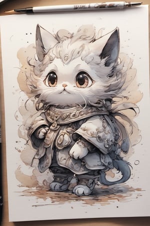 beautiful aesthetic inspirational masterful professional ink pen and watercolor sketch of a mosqu, ultra detailed, fine details, trending on artstation, high quality paper, 8k, highly detailed, painting”, Xxmix_Catecat, chibi, EpicSky