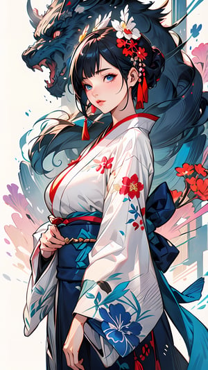  Anime girl in kimono standing in the garden, art germ and atey ghailan, beautiful figure drawing, onmyoji detailed art, girl in hanfu, guweiz style artwork, ross tran style, extremely detailed art germ, rossdraws sakimimichan, art germ style, style artgerm, (big breasts 1.3), outline
