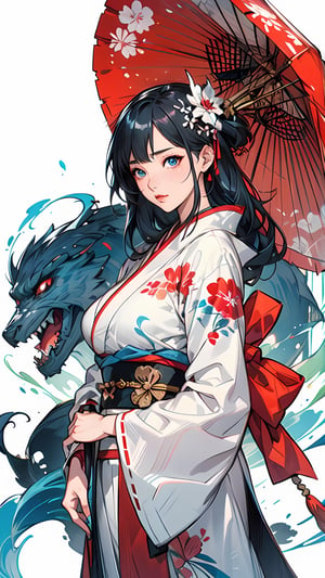  Anime girl in kimono standing in the garden, art germ and atey ghailan, beautiful figure drawing, onmyoji detailed art, girl in hanfu, guweiz style artwork, ross tran style, extremely detailed art germ, rossdraws sakimimichan, art germ style, style artgerm, (big breasts 1.3), outline
