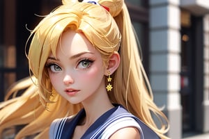  ((masterpiece)), ,weiboZH, 1girl Sailor moon Blonde hair 