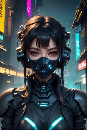 Cyberpunk  face mask ,Mechanical part,cyberpunk style