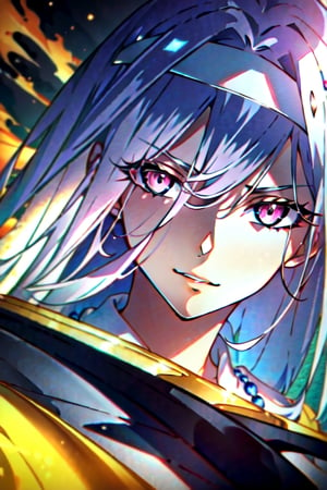 (high detailed face),1 girl, detailed eyes, (ultra Max high quality 1.2), (high_resolution 4k), (high detailed face), high-res CG textures, A mystic sorceress gazes directly at the viewer, her one eye adorned with a mesmerizing car wheel-shaped sharingan while the other eye features a rinnegan. Her elaborate headdress and intricate jewelry glint in the soft, magical light.