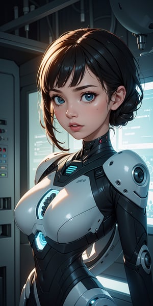 1 girl, upper body, single focus, biopunk style, organic cybernetic attire, bioengineered elements, (biotech aesthetics: 1.4), (genetic enhancements: 1.3), bioengineered features, biopunk aura, [depth of field, ambient lighting, biopunk look foreground, bioenhanced appearance], Biopunk Sci-Fi, genetic engineering, bioenhanced world, (living tech), (genetically modified traits: 1.2), intricate details, enhanced lighting.
