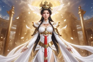 Masterpiece, best quality, stunning, extremely detailed CG uniform 8k wallpaper, goddess of mercy, 8k,