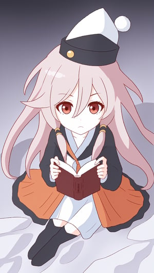 (full body:1.2), hair between eyes, blue eyes, low-tied long hair, fu hua, thin, very long hair, brown hair, light brown eyes, (detailed eyes), small breasts, (coffee_knitted cardigan jacket), black high neck bottom shirt, white _sailor suit, ((Black stockings)), head_dress, scarf, beanie, closed mouth, (seriously), sitting, reading, ((holding a book)), winter, (library), ((a cup of coffee)), snow, masterpiece, best quality, official art, extremely detailed CG unity 8k wallpaper, cozy anime, backlight, (wide shot:0.95), Dynamic angle, fanxing, (full body), cozy anime,,,
Negative prompt: ((numbers)), ((Areola)), ((pubic hair)), ((nipple)), EasyNegative, BadDream, (worst quality, low quality, normal quality:2), bad anatomy, bad proportions, FastNegativeV2, missing fingers, extra fingers, interlocked fingers, inaccurate fingers, lowres, logo, watermark, text,1girl,bangs,closed mouth,expressionless,hair between eyes,hair ornament,long hair,,streaked hair,fu hua,hair between eyes,multicolored hair,white hair,pink hair,white hair,red hair,red eyes,