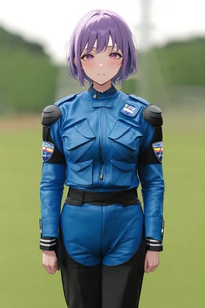 masterpiece, best quality, absurdres, very authentic, 1girl, solo, YuutenjiNyamu, 
,night raiders uniform,uniform,pants