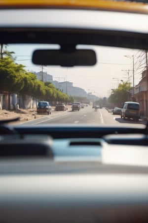 RAW natural photo Of photo shot inside a taxi, the camera is in the back seat looking forward, the turkish taxi driver is looking back in bombai, only one light cenital chimera, day advertising shooting, realistic photograph, sharp focus, depth of field, shoot, ,side shot, side shot, ultrahd, realistic, vivid colors, highly detailed, perfect composition, 8k, photorealistic concept art, soft natural volumetric cinematic perfect light,booth,food focus, UP THE CAMERA
