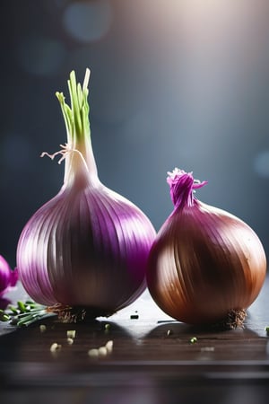 High quality, masterpiece, 4K, quality, Tyndall effect, RAW natural photo of (((perfect)))  onion, foodstyling, only one light cenital chimera, day advertising shooting, realistic photograph, sharp focus, depth of field, shoot, ,side shot, side shot, ultrahd, realistic, vivid colors, highly detailed, perfect composition, 8k, photorealistic concept art, soft natural volumetric cinematic perfect light,booth, food focus, black background
