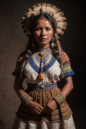 coya woman, from the bolivian highlands, folkloric dress of bolivia portrait, vintage, desaturated colors ,hd,8k, masterpiece, one light, realistic photography, hasselblad, raw, hiperrealism, medium format sensor camera, super prime cinema lens, 