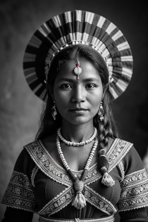 coya woman, from the bolivian highlands, folkloric dress of bolivia portrait, vintage, desaturated colors ,hd,8k, masterpiece, one light, realistic photography, hasselblad, raw, hiperrealism, medium format sensor camera, super prime cinema lens, 