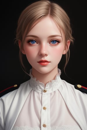 portrait of german soldier 1945, hiperrealism,
 BEST QUALITY, MASTERPIECE, PHOTOREALISTIC:1.9, DRAMATIC LIGHT, infinite mirror background,
,colorful_girl_v2,arshadArt,alluring_lolita_girl,anamr